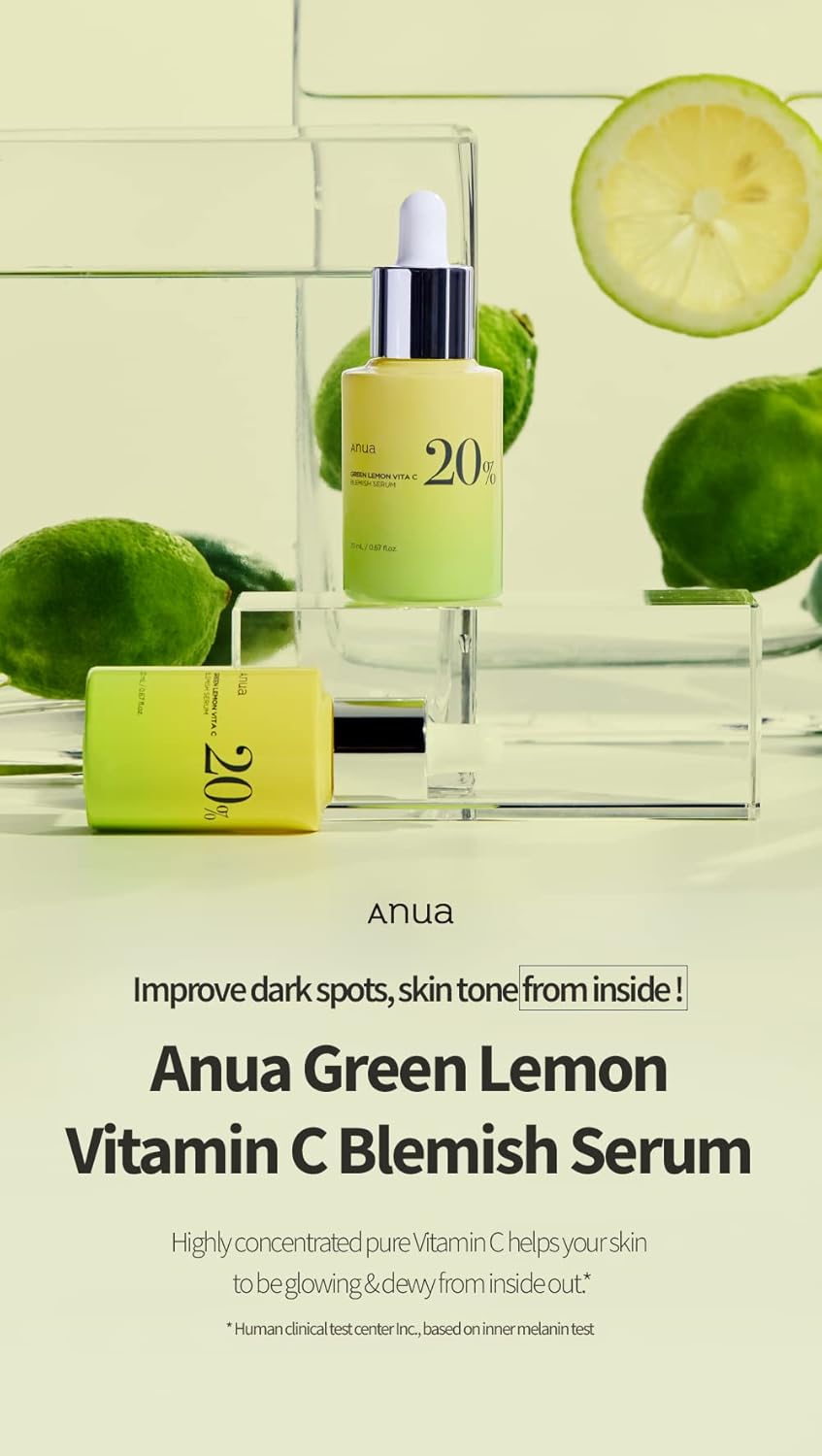 Anua - Green Lemon Vita C Blemish Serum - 30ml - Ministry of Skin