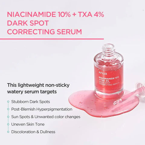 ANUA - Niacinamide 10% + TXA 4% Dark Spot Correcting Serum - 30 ml - Ministry of Skin