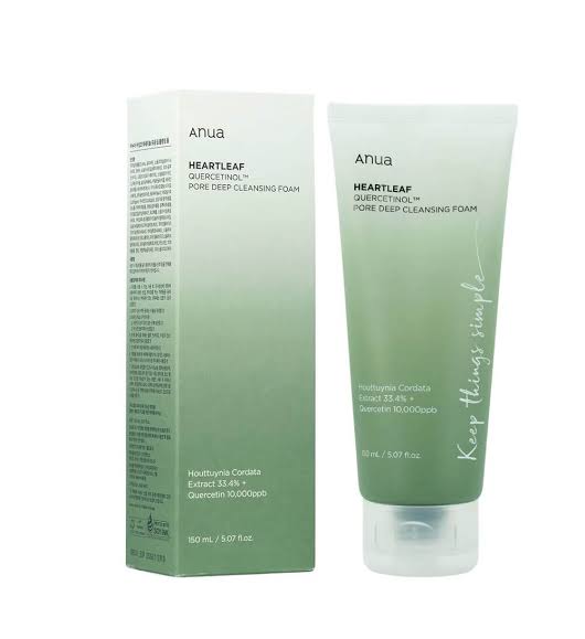 ANUA - HEARTLEAF QUERCETINOL PORE DEEP CLEANSING FOAM 150ml